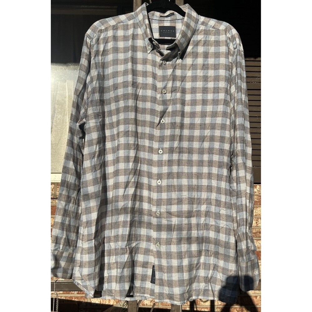 Calder Carmel Flonbo Plaid Shirt Mens XXL Limited 1/70 Edition Cotton Luxury